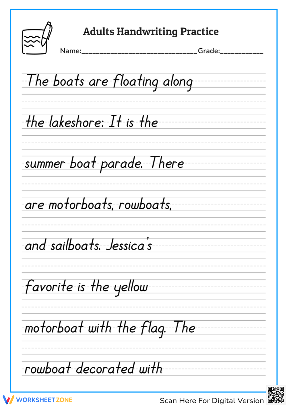 Free Printable Neat Handwriting Practice Sheets For All Ages 