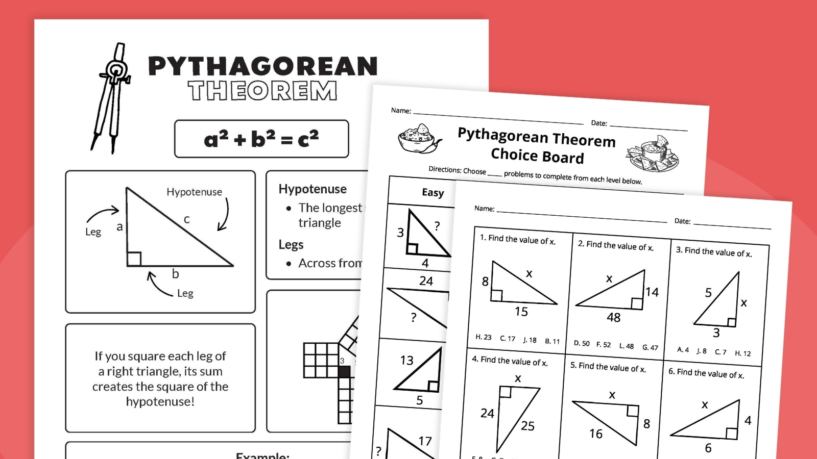 Free Printable Pythagorean Worksheets