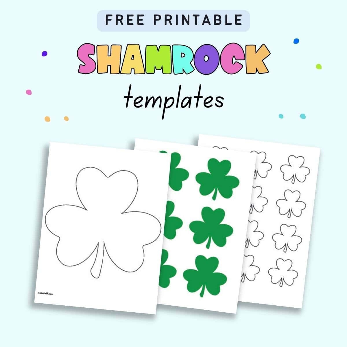 Free Printable Shamrock Patterns The Artisan Life