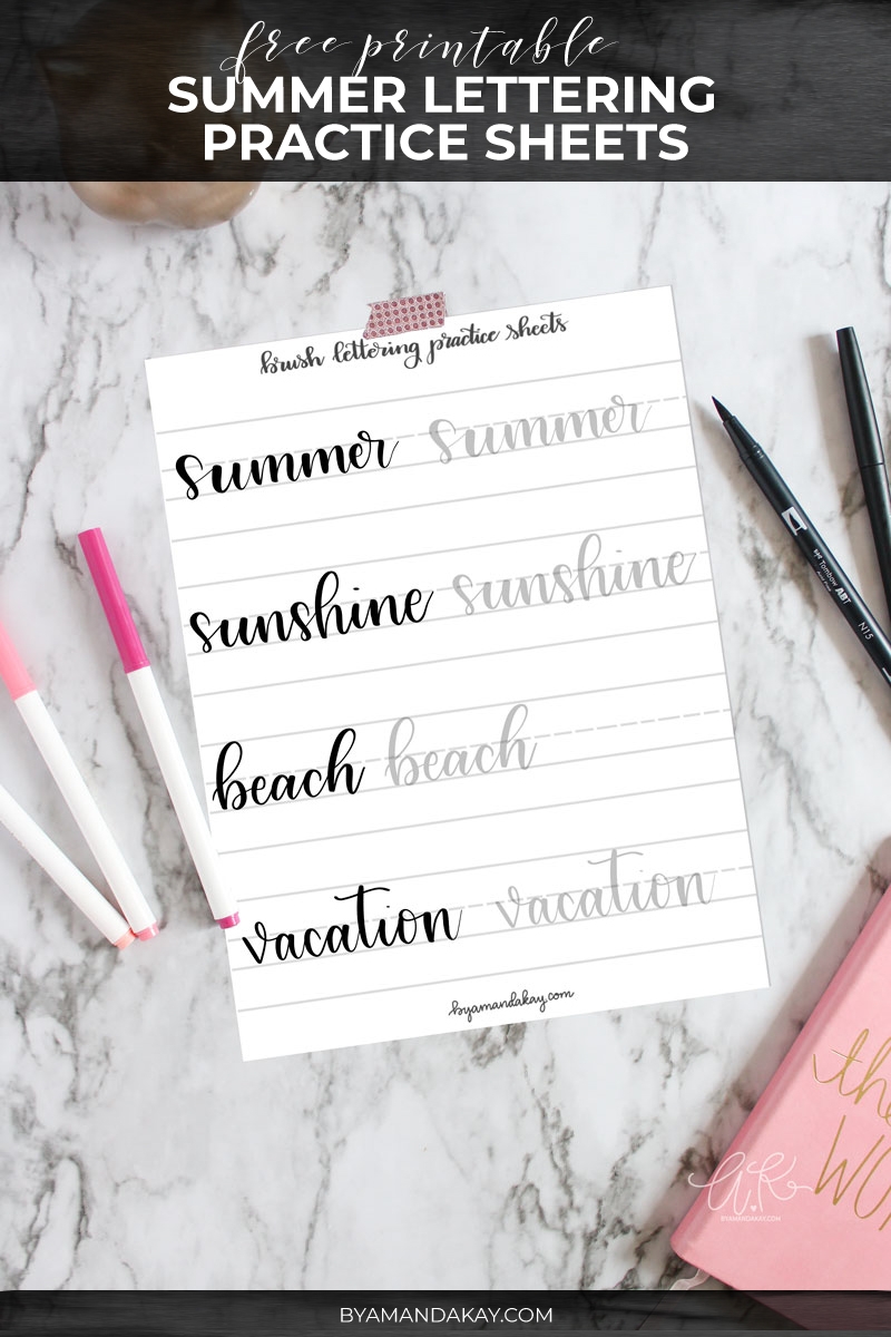 Free Printable Lettering Worksheets
