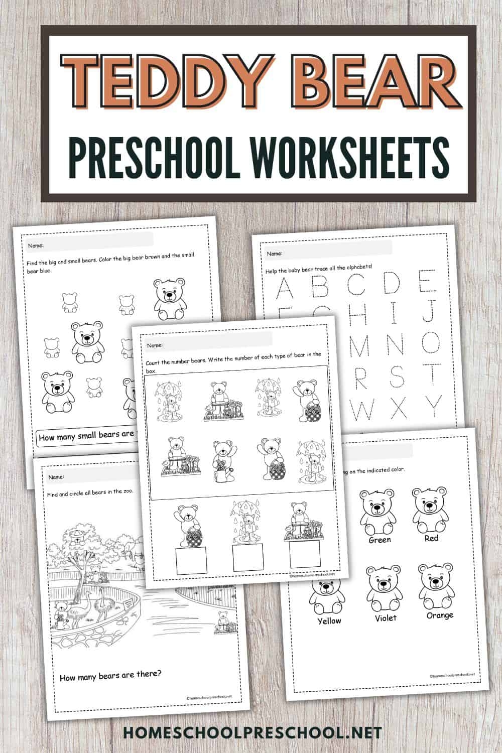 Free Printable Teddy Bear Worksheets For Preschoolers