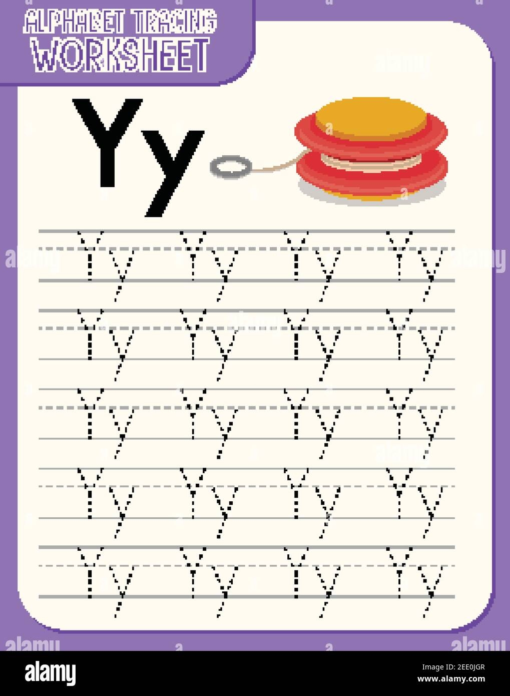 Free Printable Letter Y Tracing Worksheets
