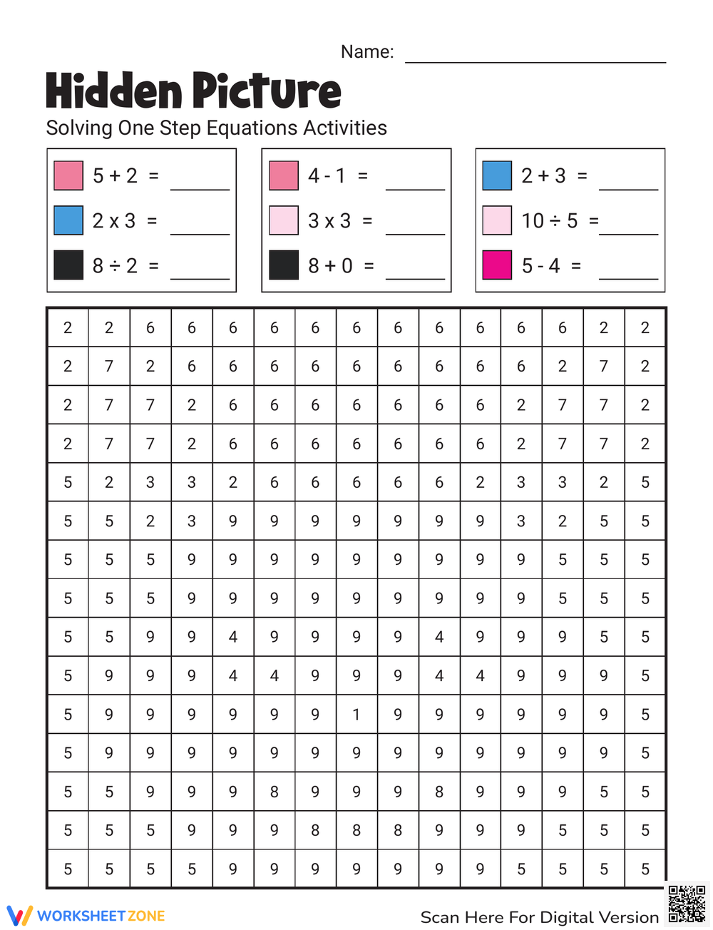 Free Printable U0026 Interactive Mystery Picture Worksheets Worksheets Library