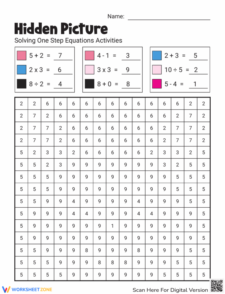 Free Printable U0026 Interactive Mystery Picture Worksheets Worksheets Library