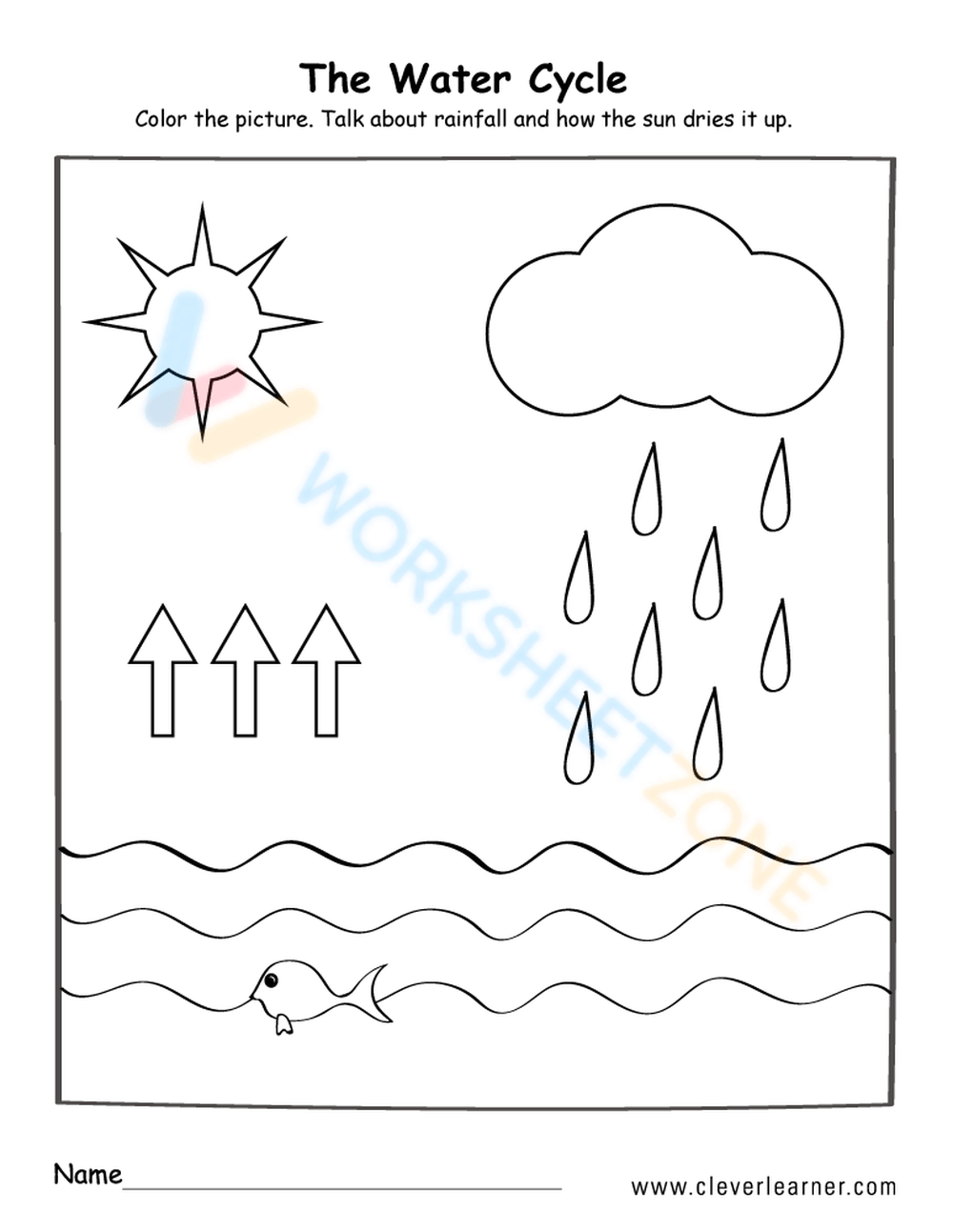 Free Printable Water Cycle Worksheets For All Grades Worksheets 