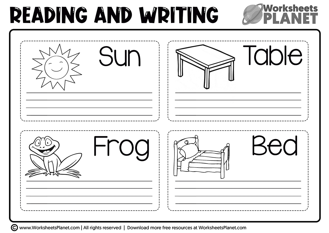 Free Printable Worksheets For Kindergarten Worksheets Library
