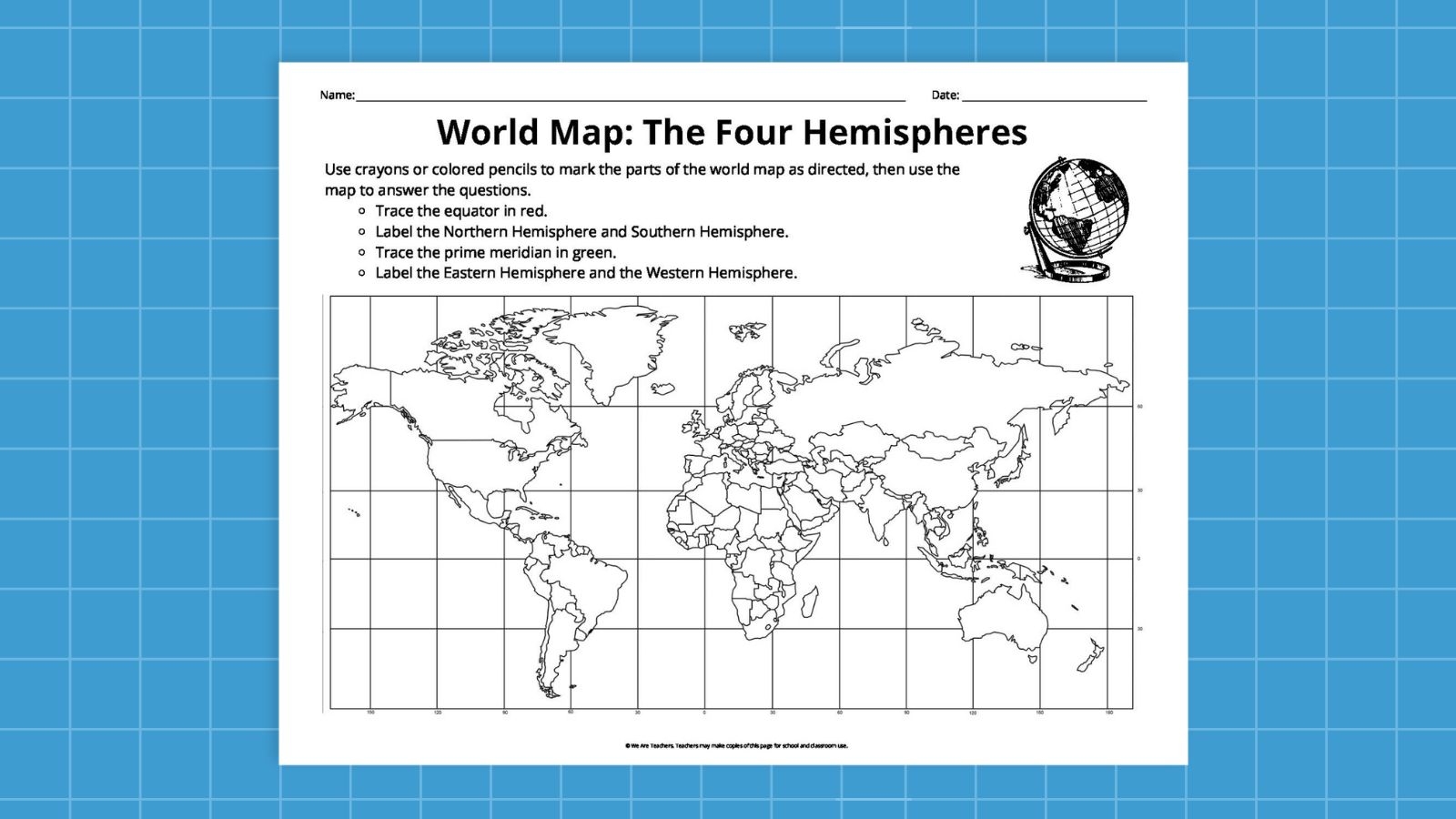 Free World Geography Worksheet Printables