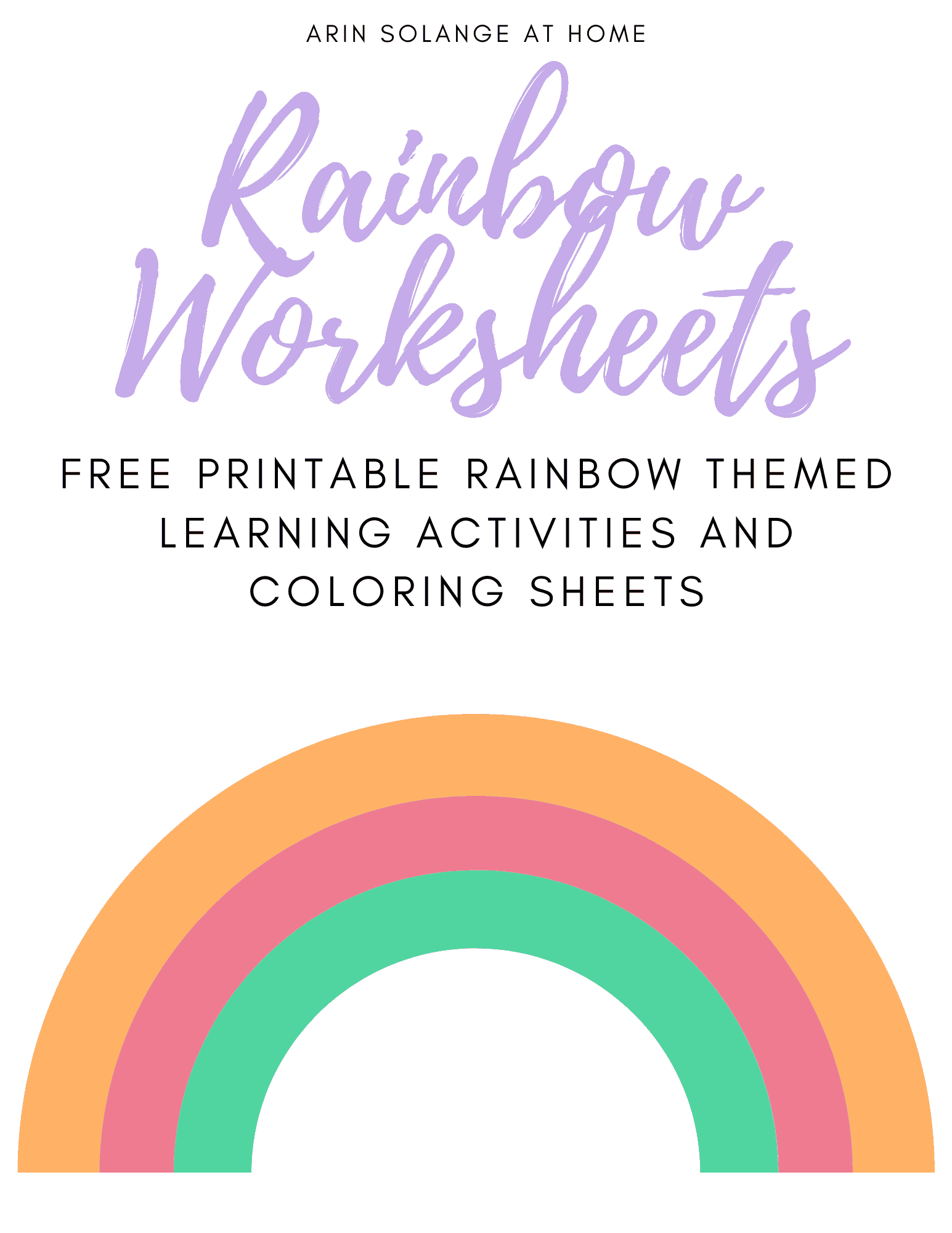 Free Printable Color Purple Worksheets