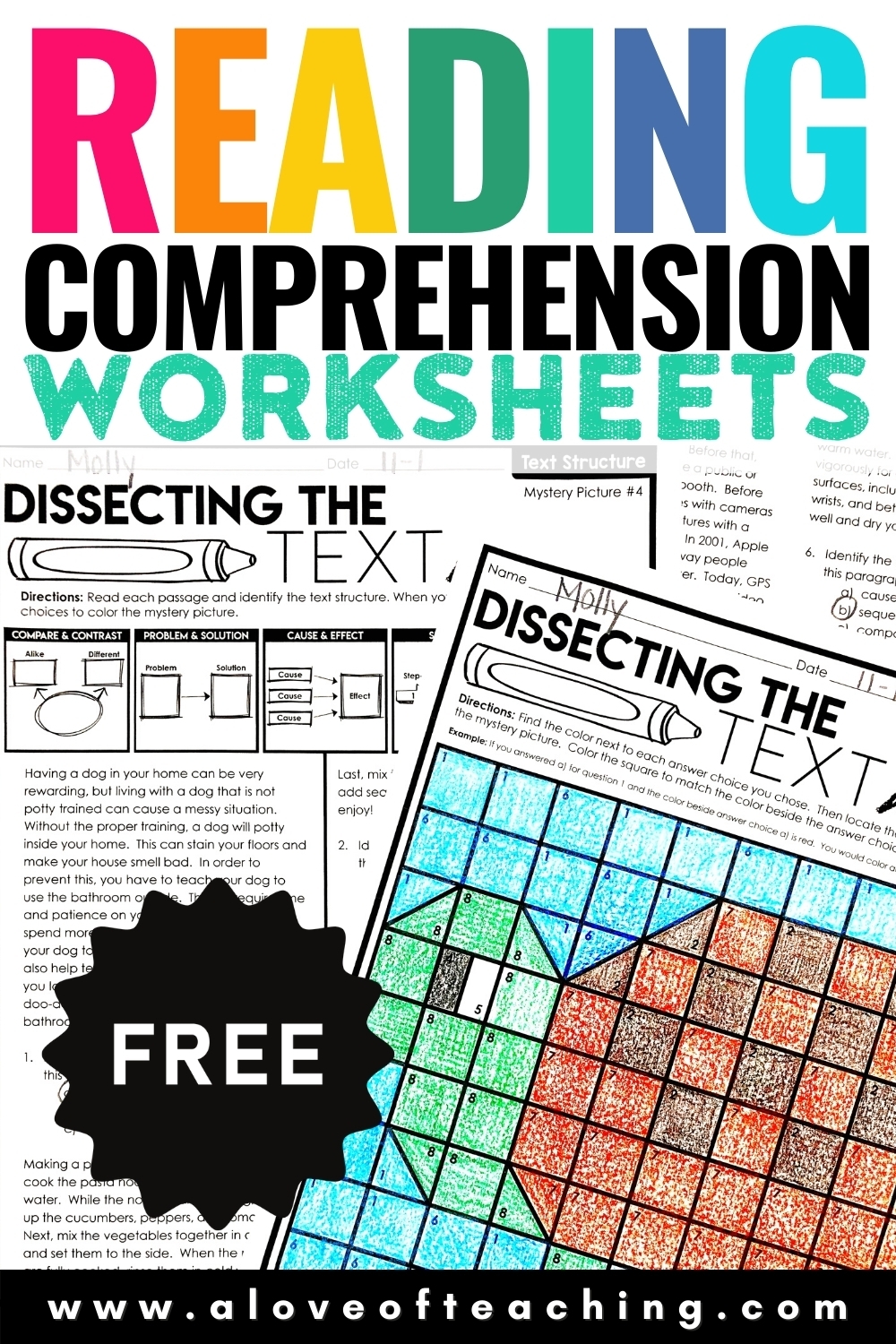 Fun Free Reading Comprehension Worksheets Pdf