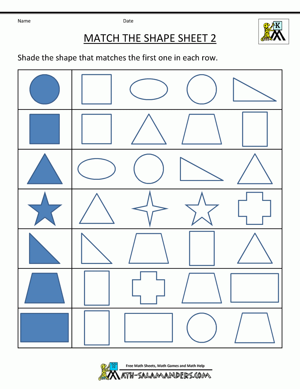 Free Printable Worksheets For Kindergarteners