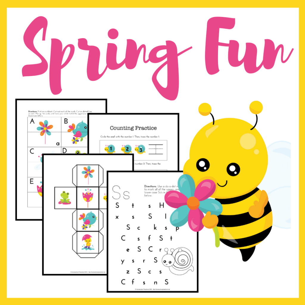 Free Printable Preschool Spring Worksheets