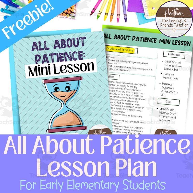 Teach Patience Free Printable Worksheet