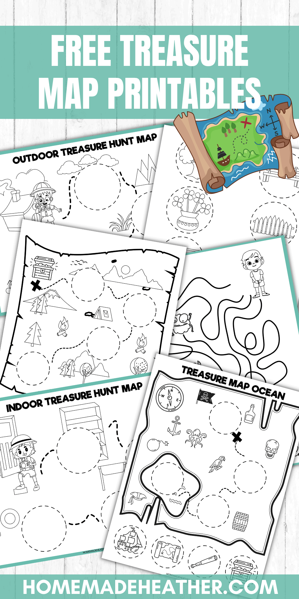 Free Treasure Map Printables Homemade Heather