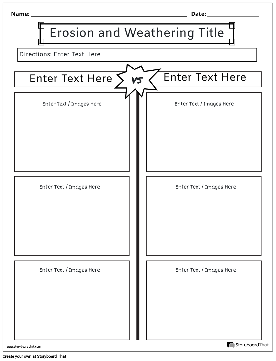 Erosion Reading Comprehension Worksheet