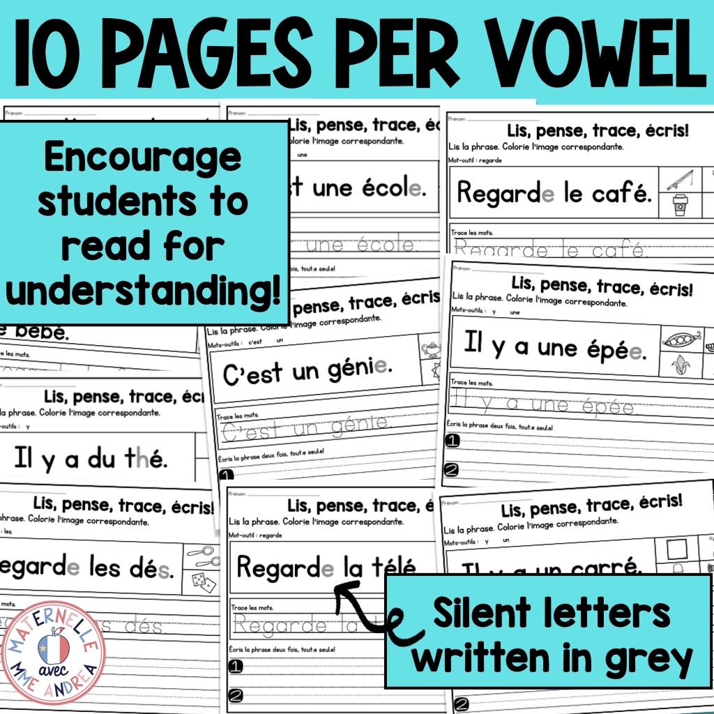 Grade 1 French Reading Comprehension Worksheets