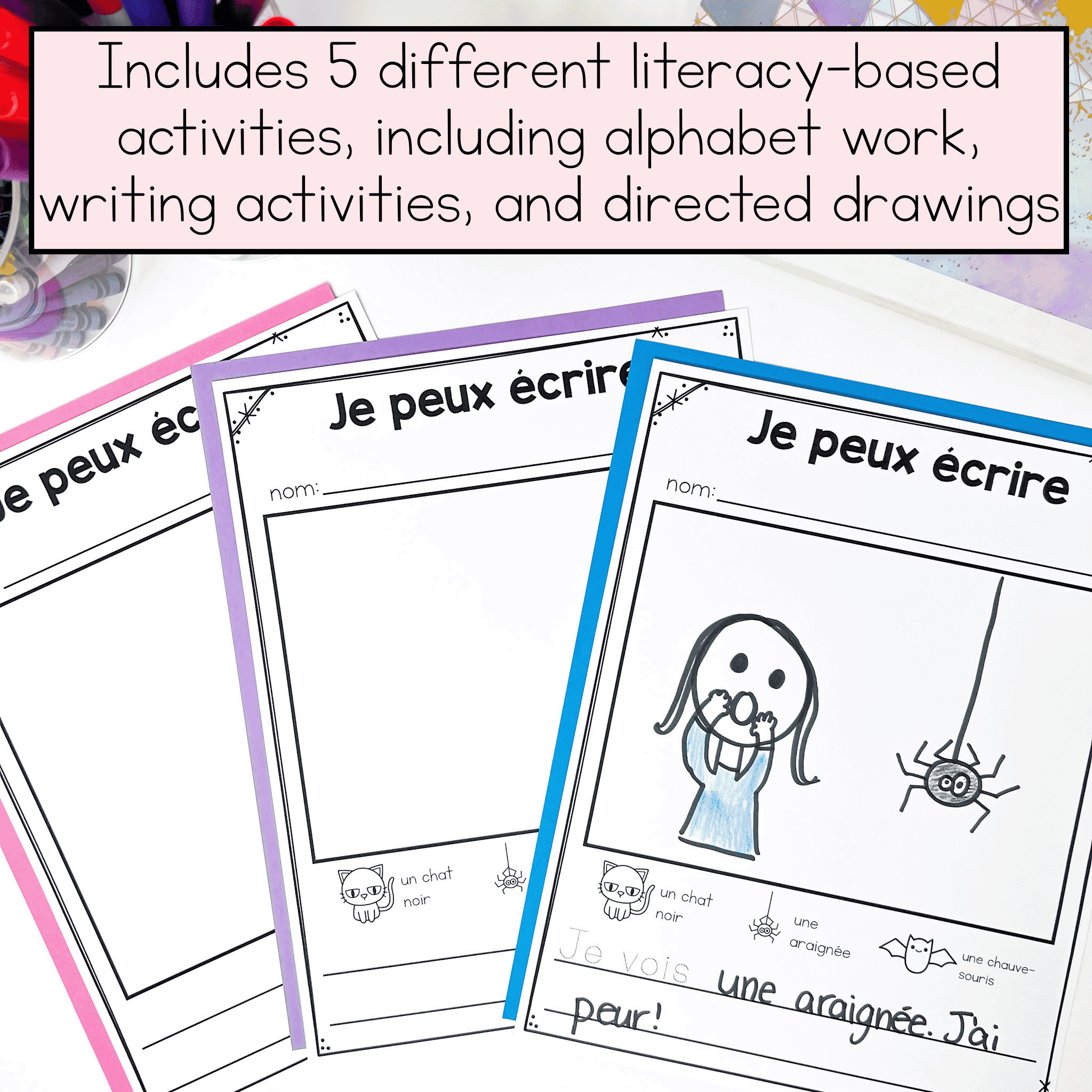 Free Printable French Halloween Worksheets