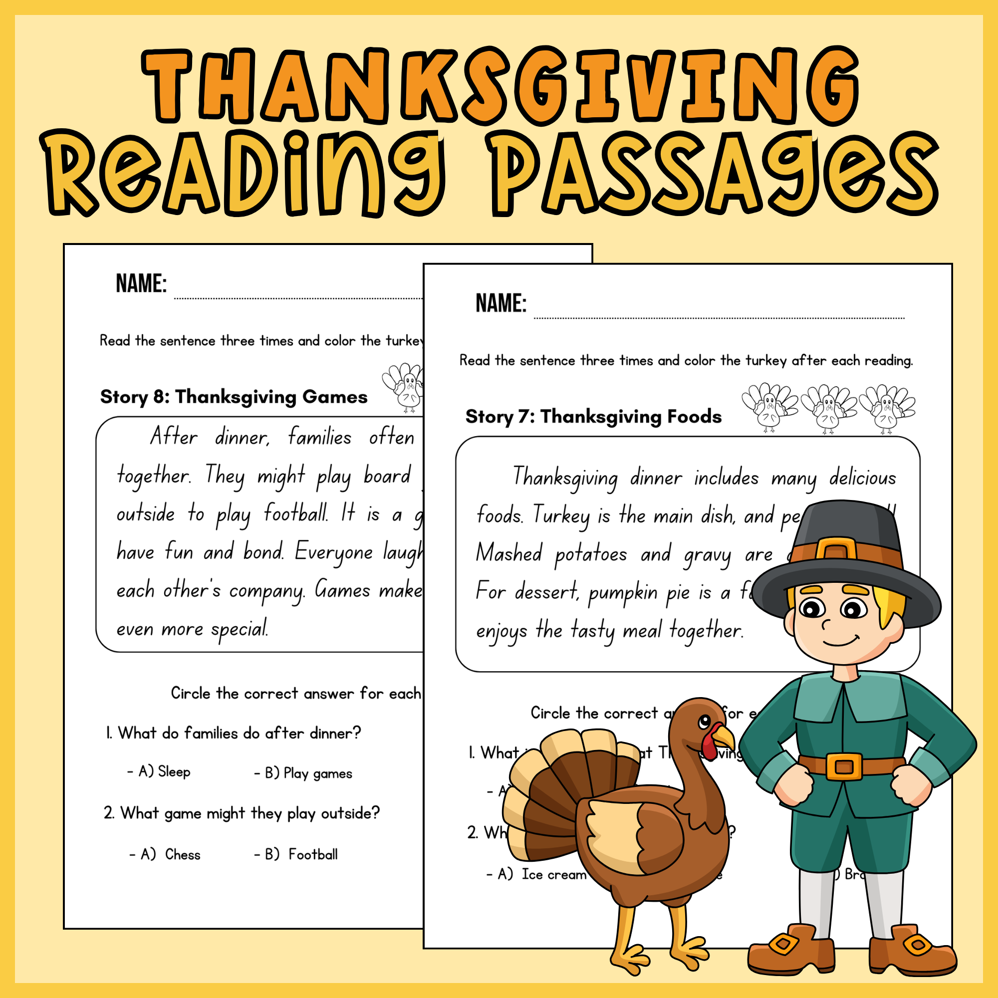 3rd Grade Reading Comprehension Games Worksheets