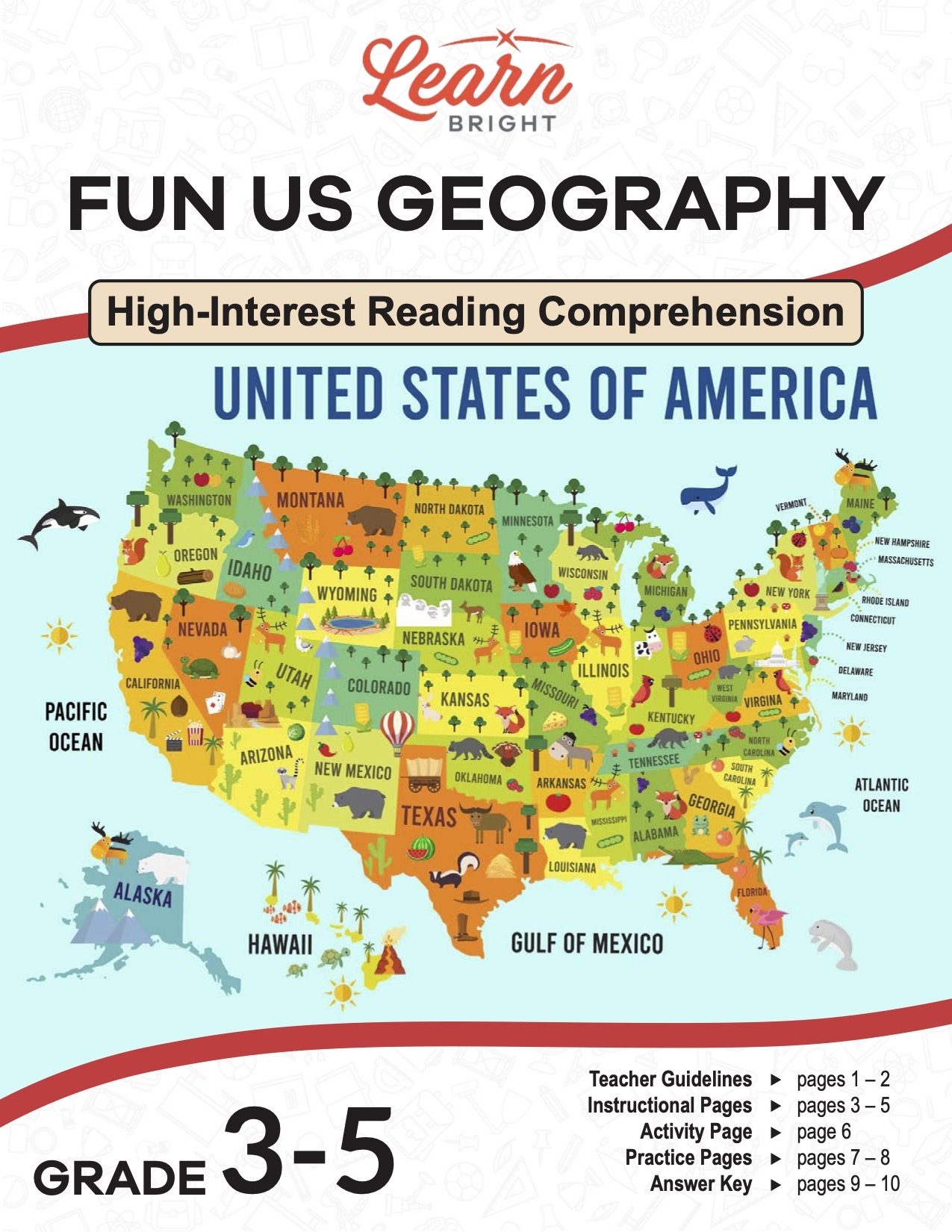 Fun US Geography Free PDF Download Learn Bright