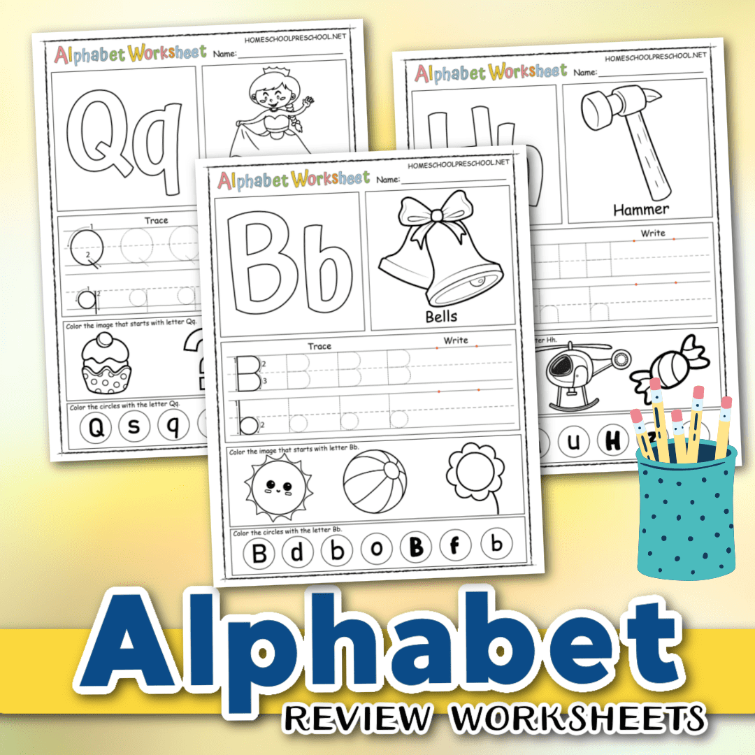 Free Printable Alphabet Review Worksheets