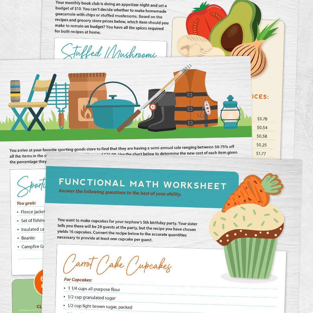 Functional Math Worksheet Adult And Pediatric Printable Resources For Speech And Occupational Therapists