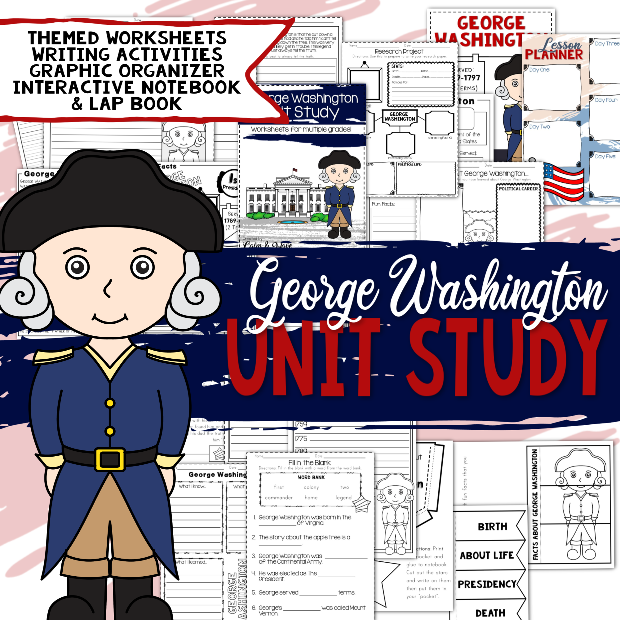George Washington Homeschool Unit Study American Presidents 