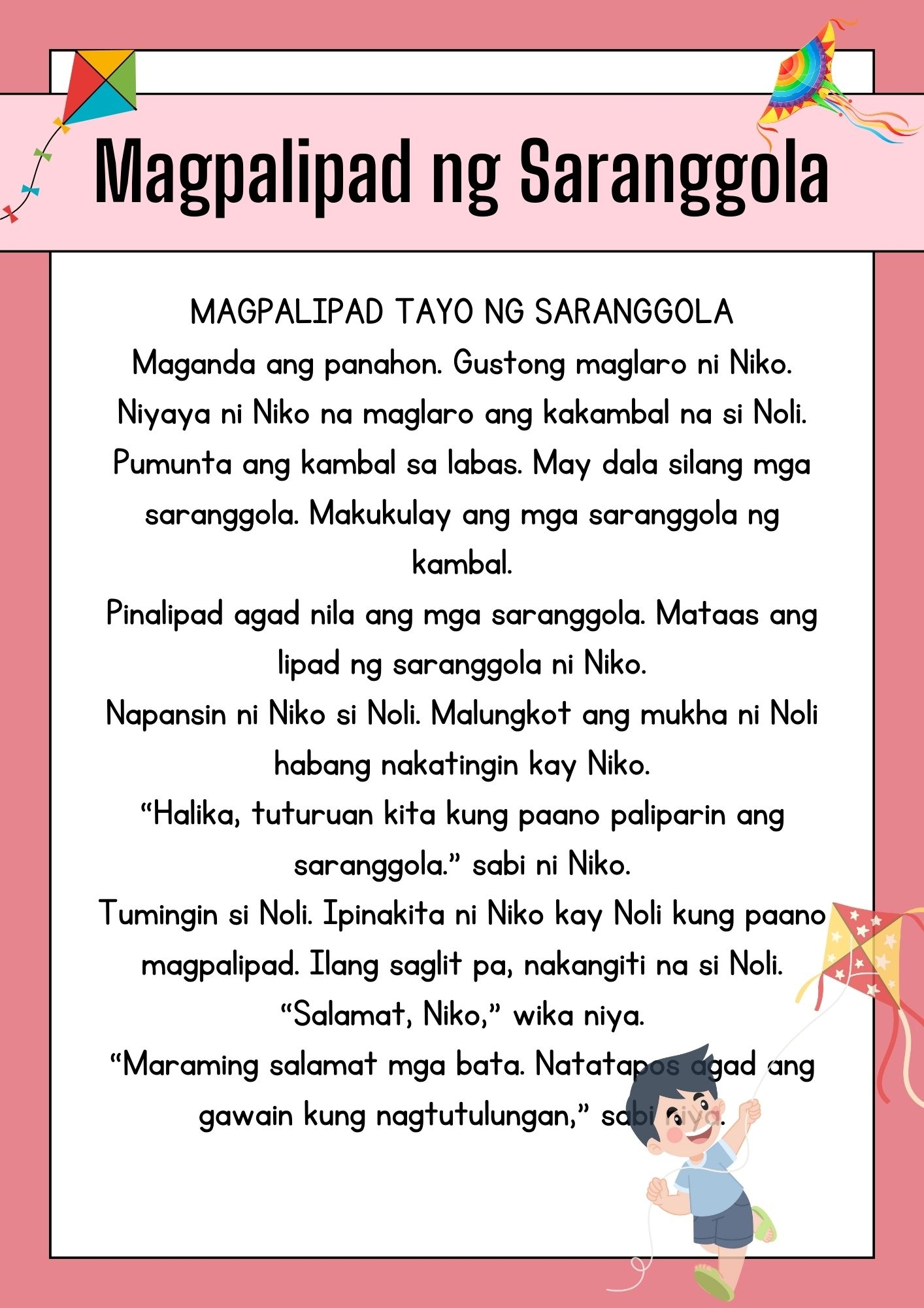 Grade 3 English U0026 Filipino Reading Materials By 