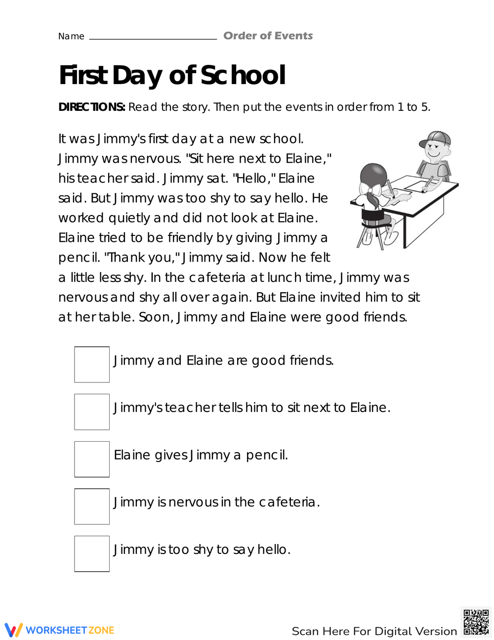Grade 4 Sequencing Events Worksheets 2025