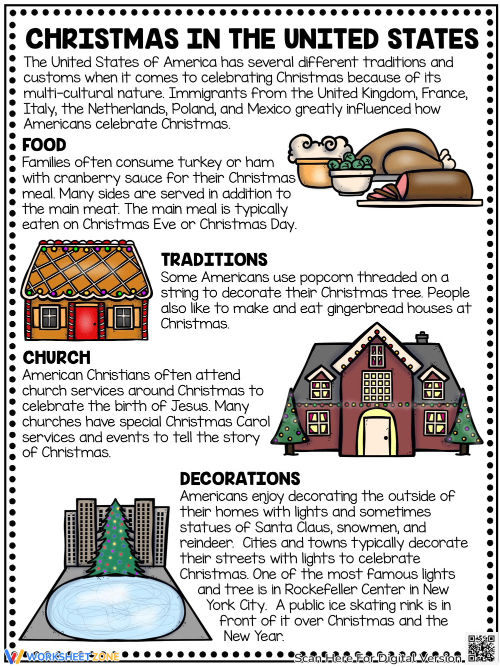 Grade 6 Christmas Comprehension Worksheets