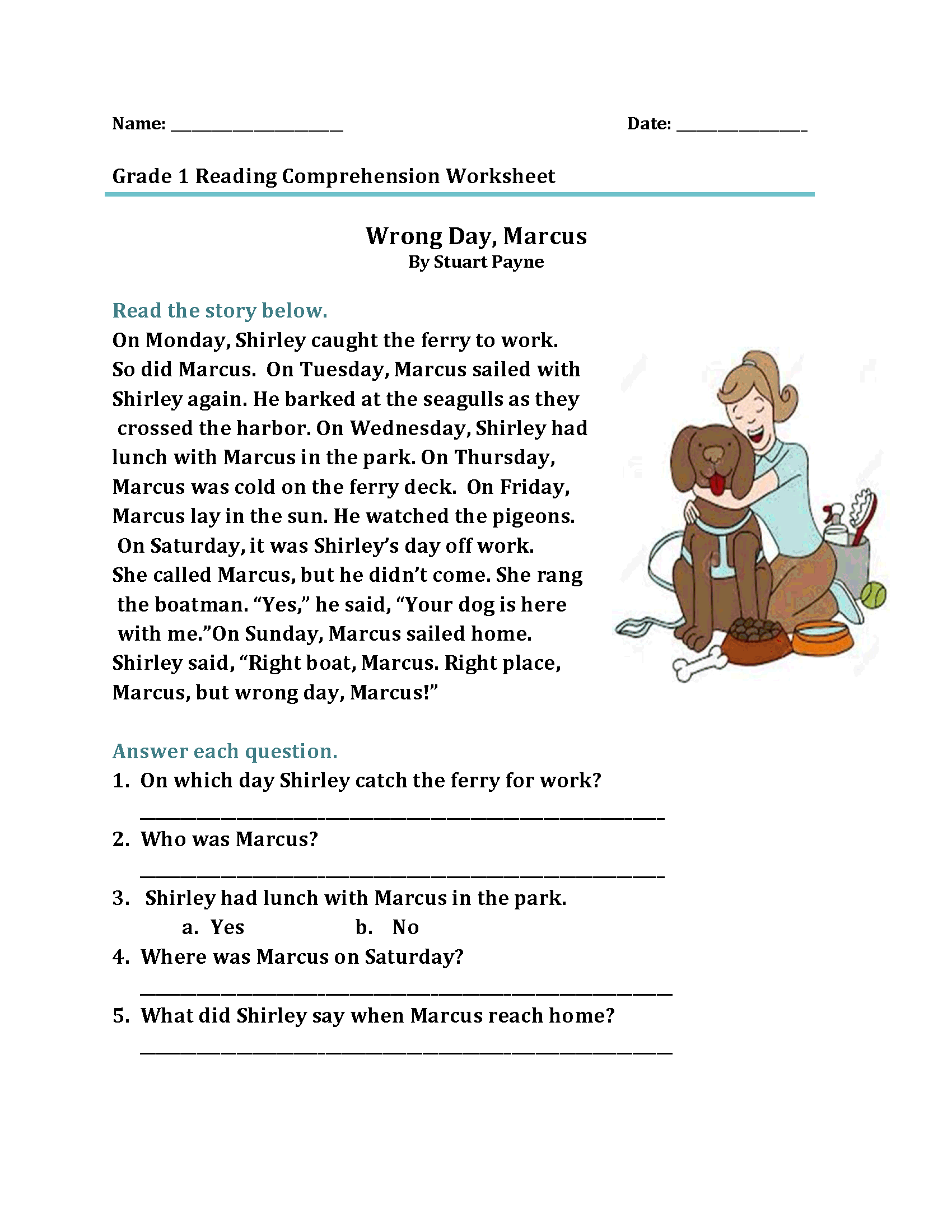 Grade 6 Reading Comprehension Worksheets Worksheets Library