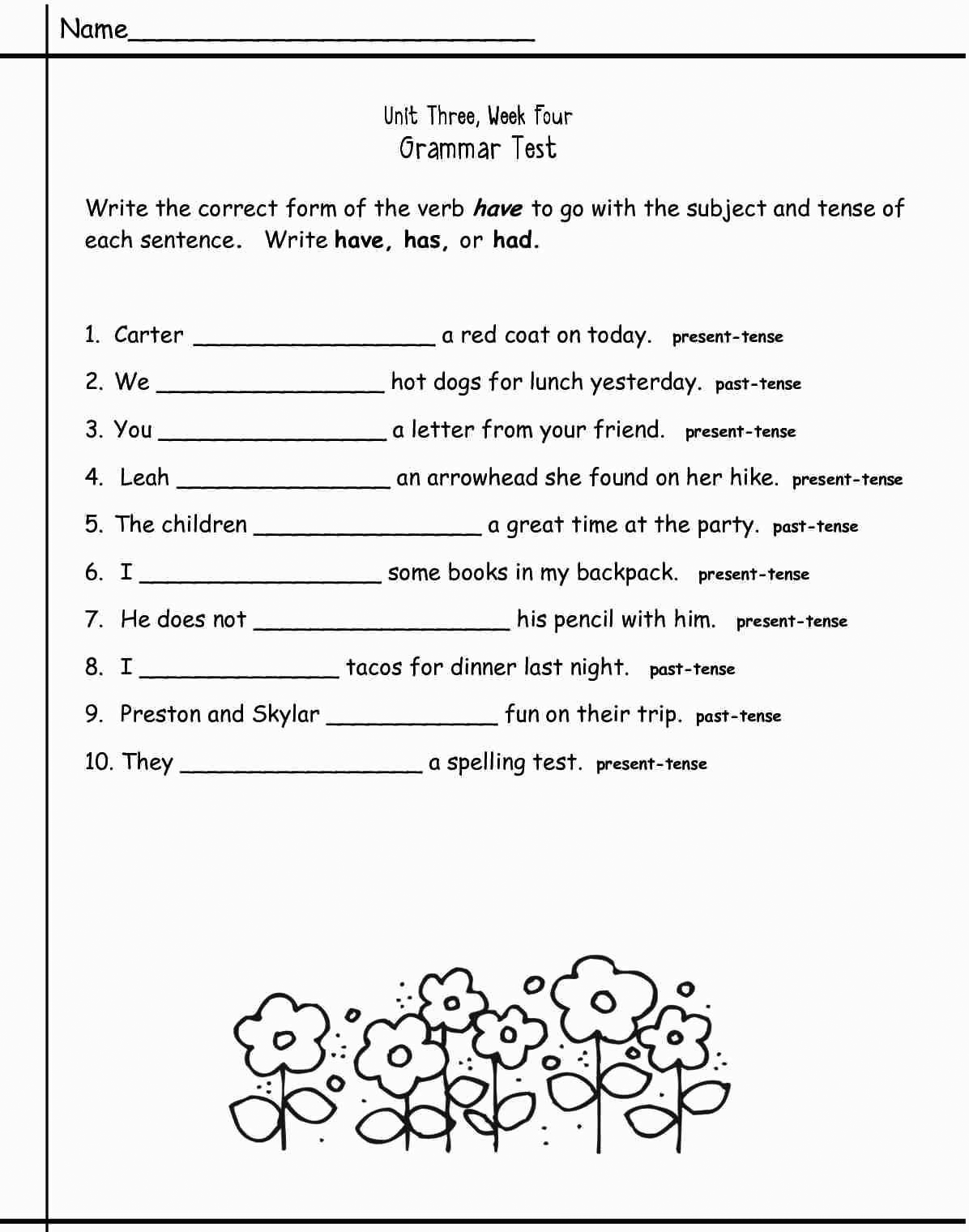 Grammar Worksheets For 3rd Graders Online SplashLearn Worksheets Library