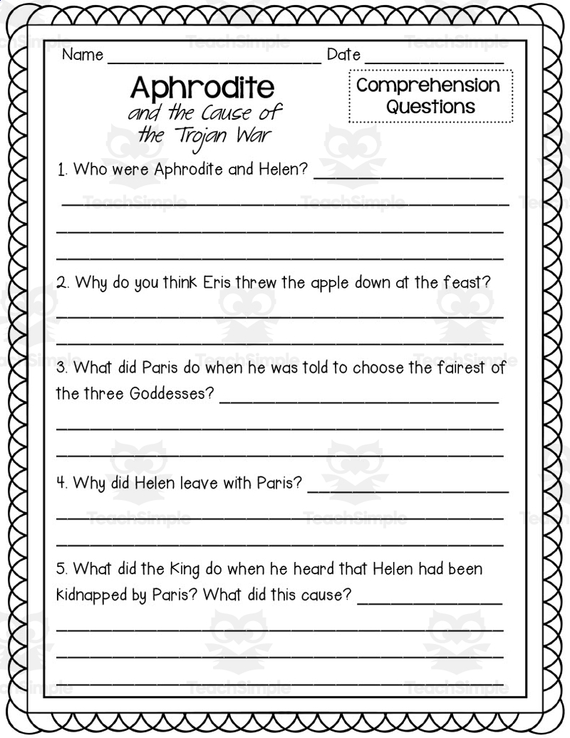 Greek Mythology Packet