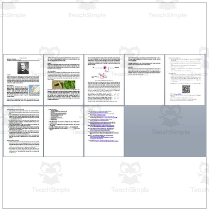 Gregor Mendel The Father Of Genetics A Famous Scientist Reading