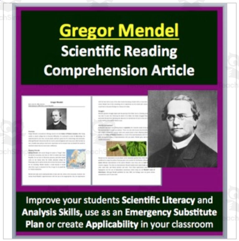 Gregor Mendel The Father Of Genetics A Famous Scientist Reading