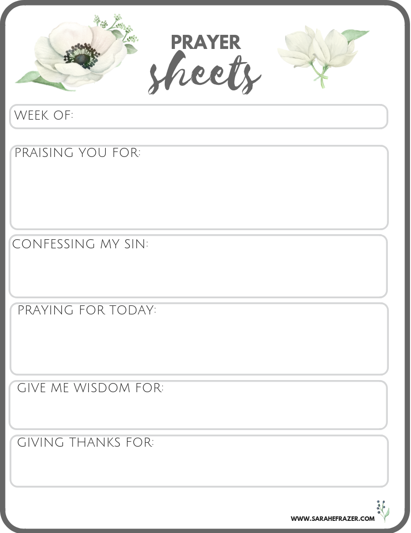 Grow Your Prayer Life Workbook Worksheets Library