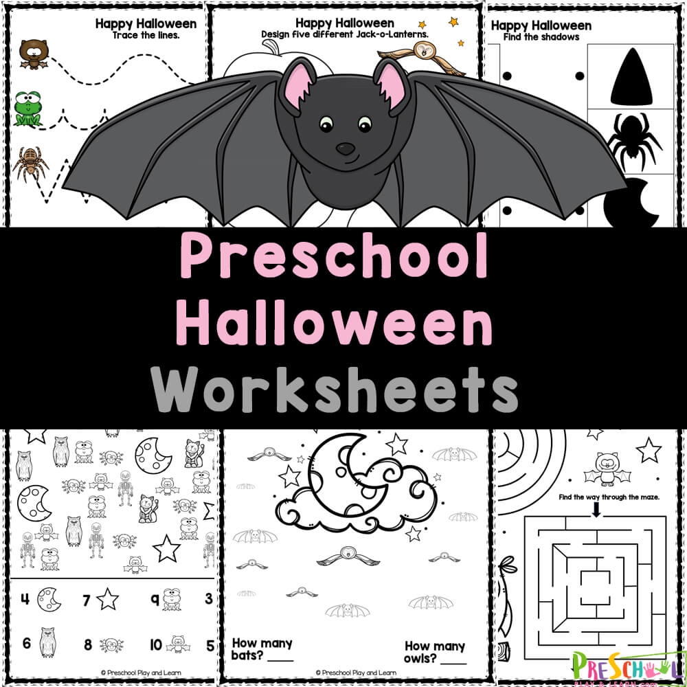 Free Printable Halloween Worksheets For Preschool