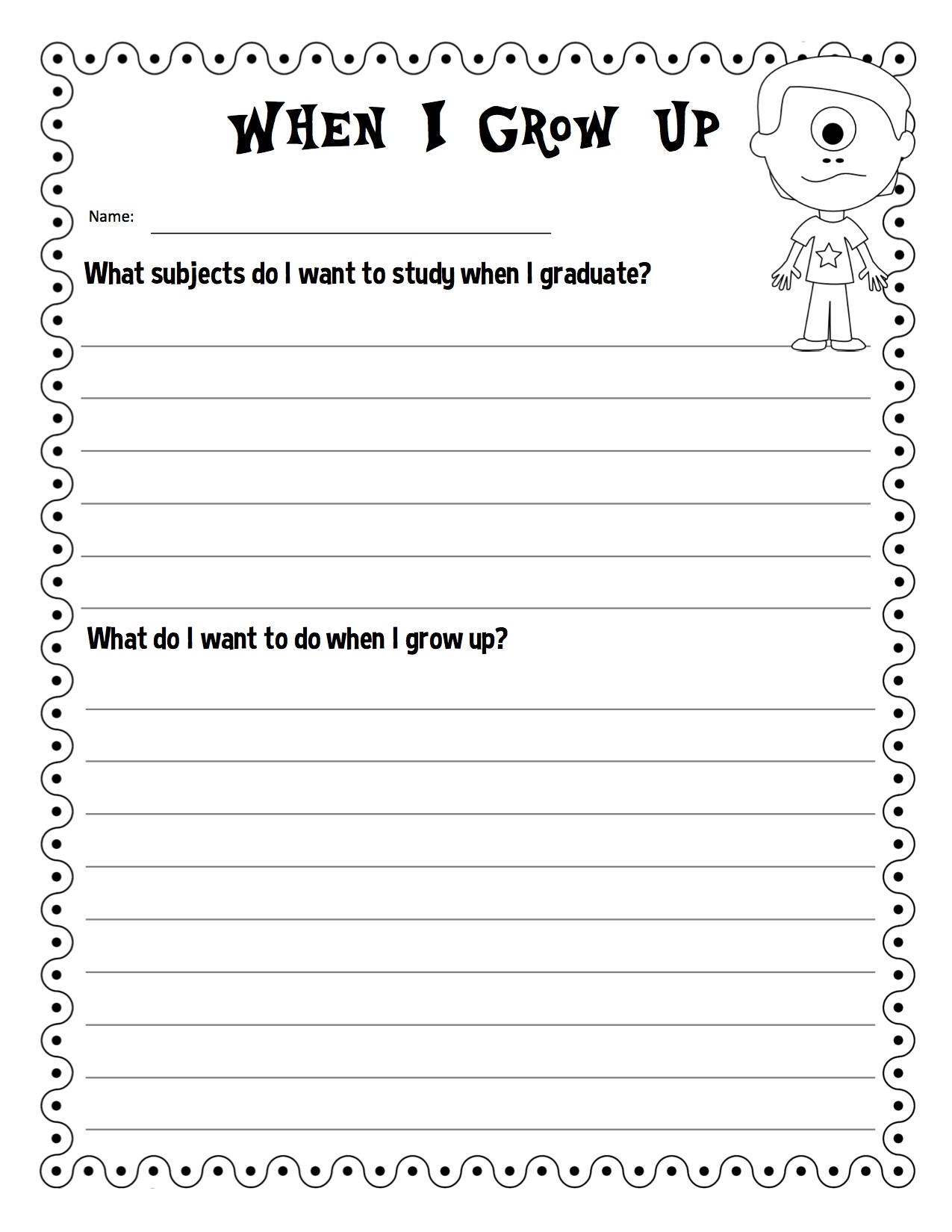 Free Printable Career Day Worksheets