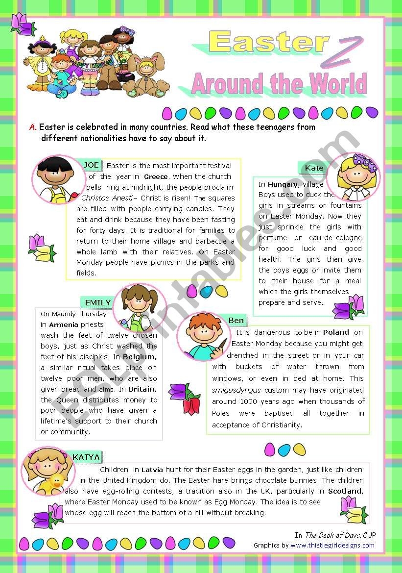 Easter Reading Comprehension Worksheets Pdf Free