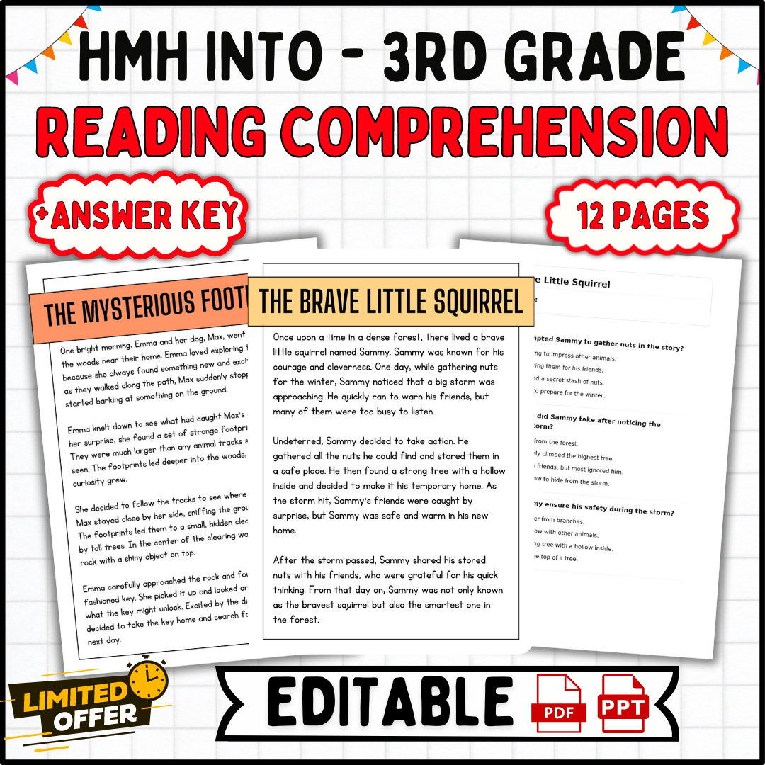 3rd Reading Comprehension Worksheets Pdf