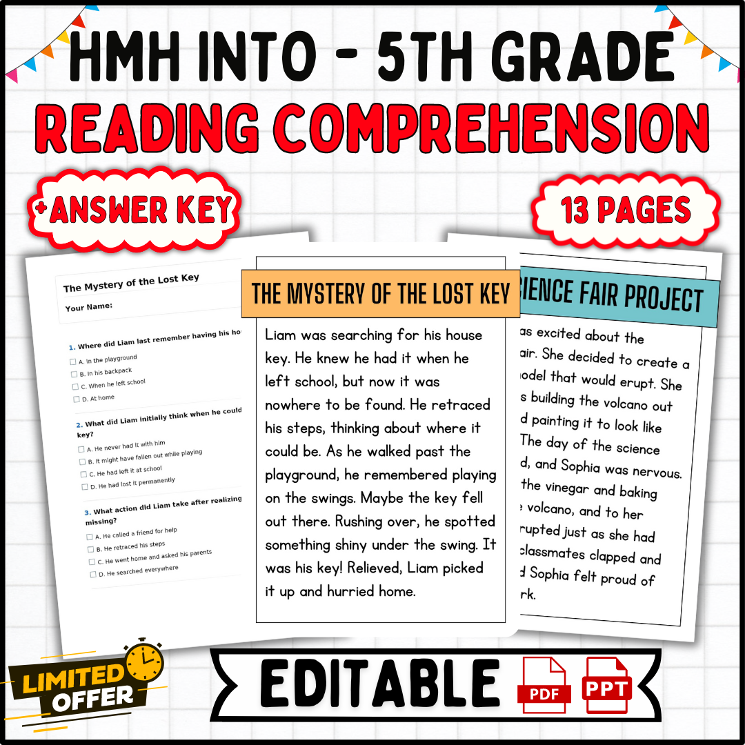 HMH Into Reading 5th Grade Comprehension Passages And Questions ELA Worksheets Made By Teachers