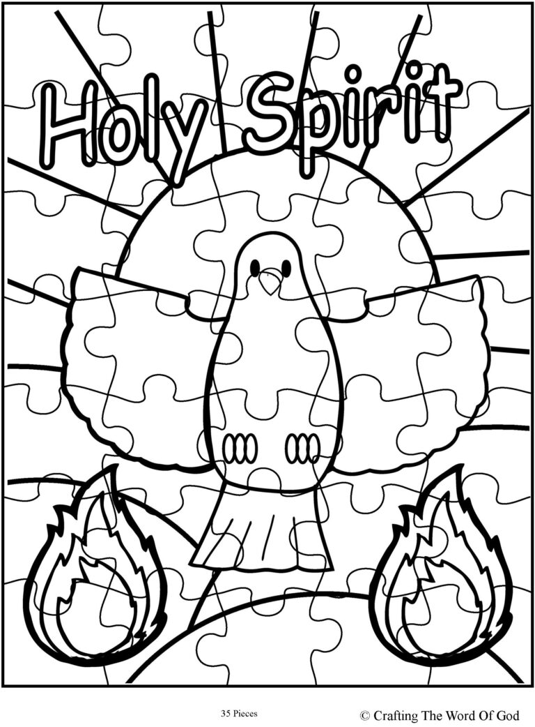 Holy Spirit Puzzle Activity Sheet Crafting The Word Of God