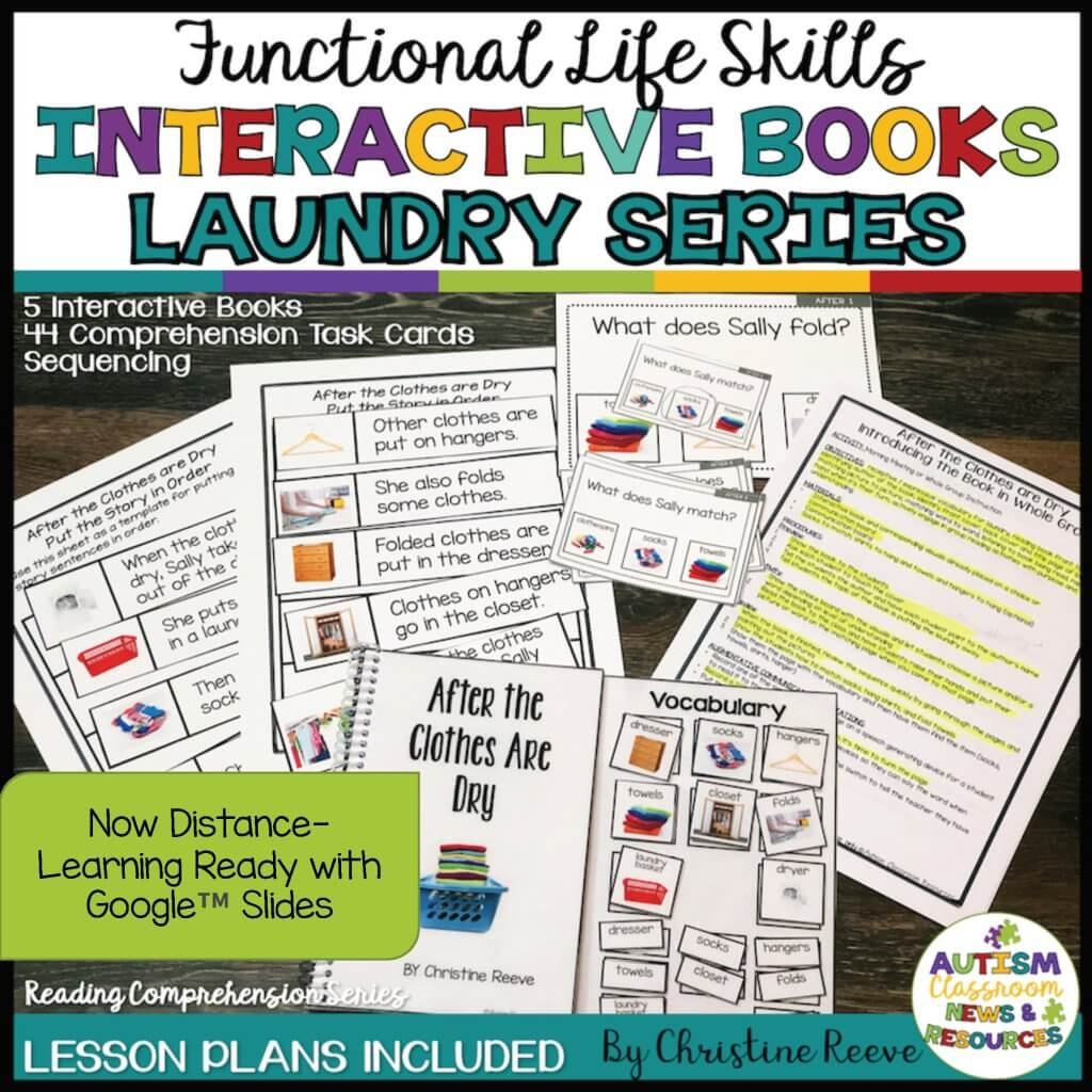 How To Build Reading Comprehension With An Autism Life Skills Focus Autism Classroom Resources