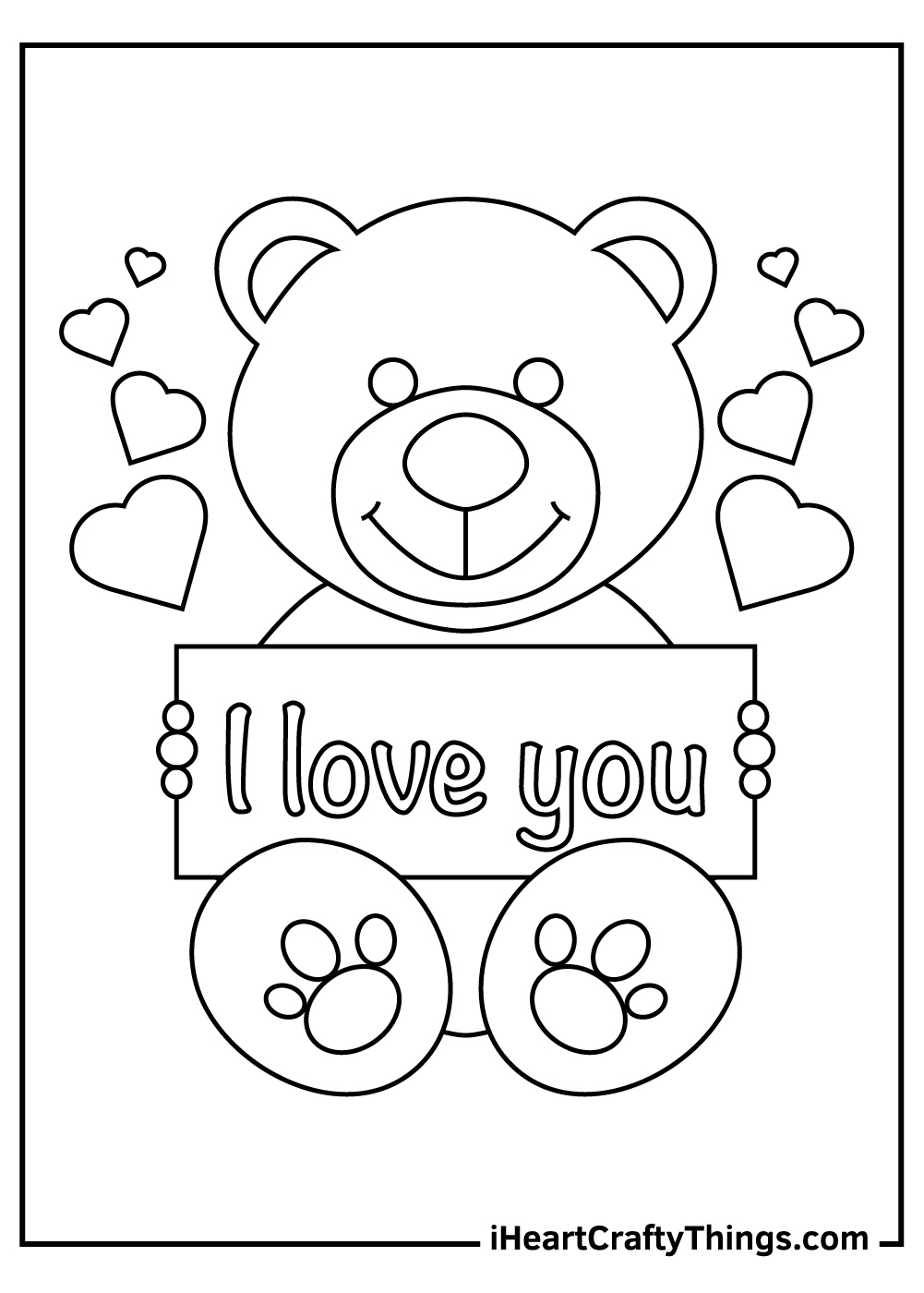 I Love You Coloring Pages 100 Free Printables Worksheets Library