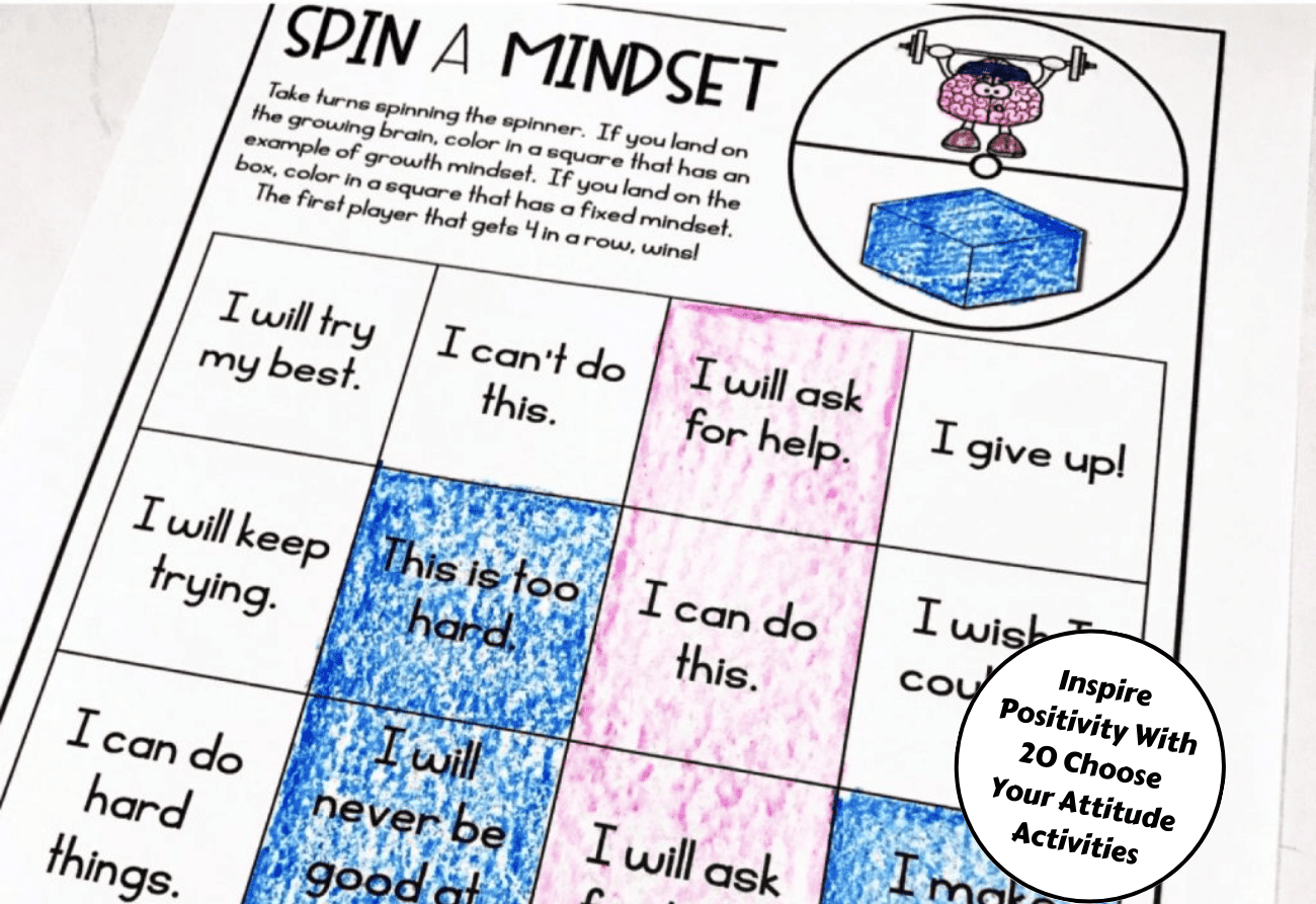 Free Printable Worksheets On Attitude
