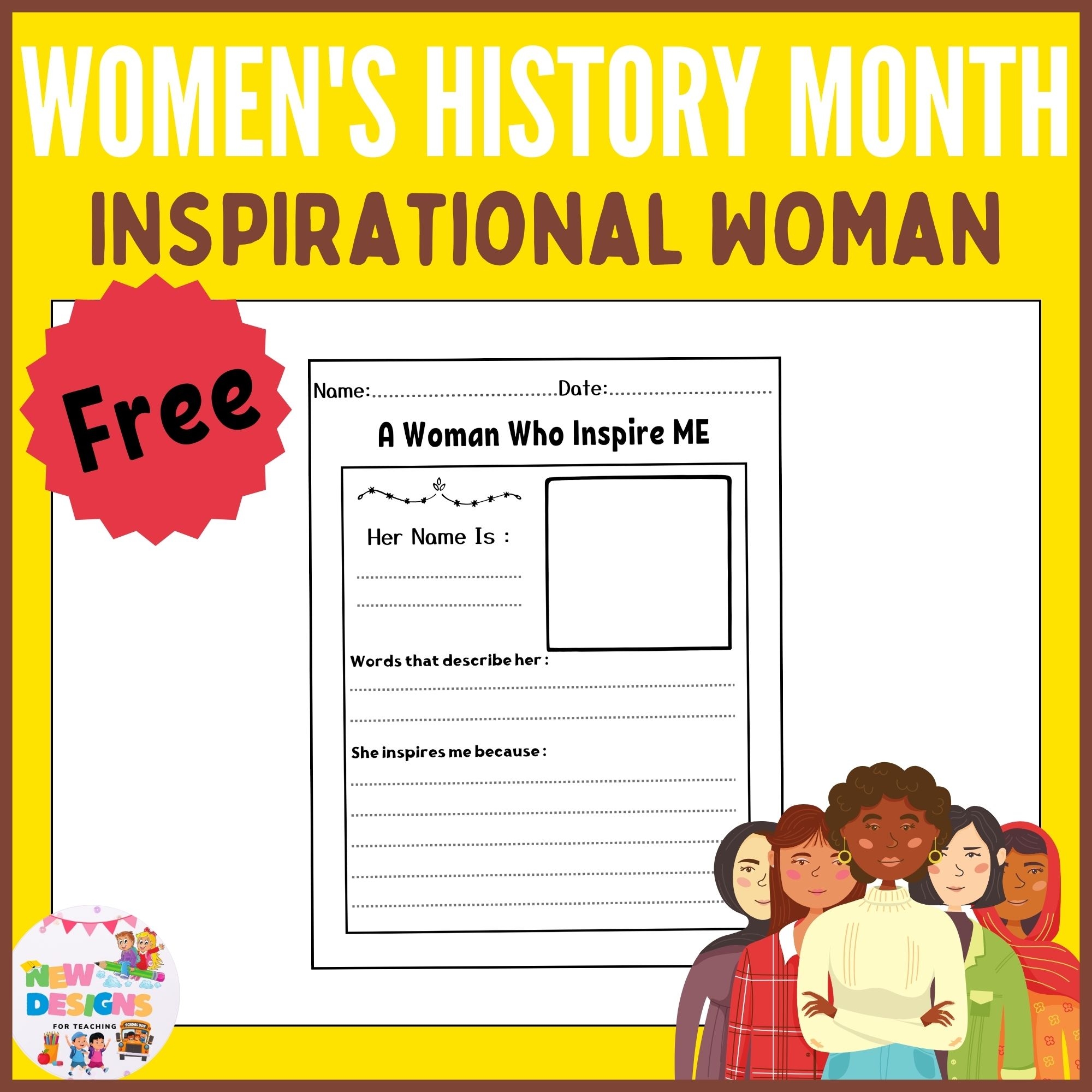 Inspiring Women Free Printable Worksheet For Kids Made By 