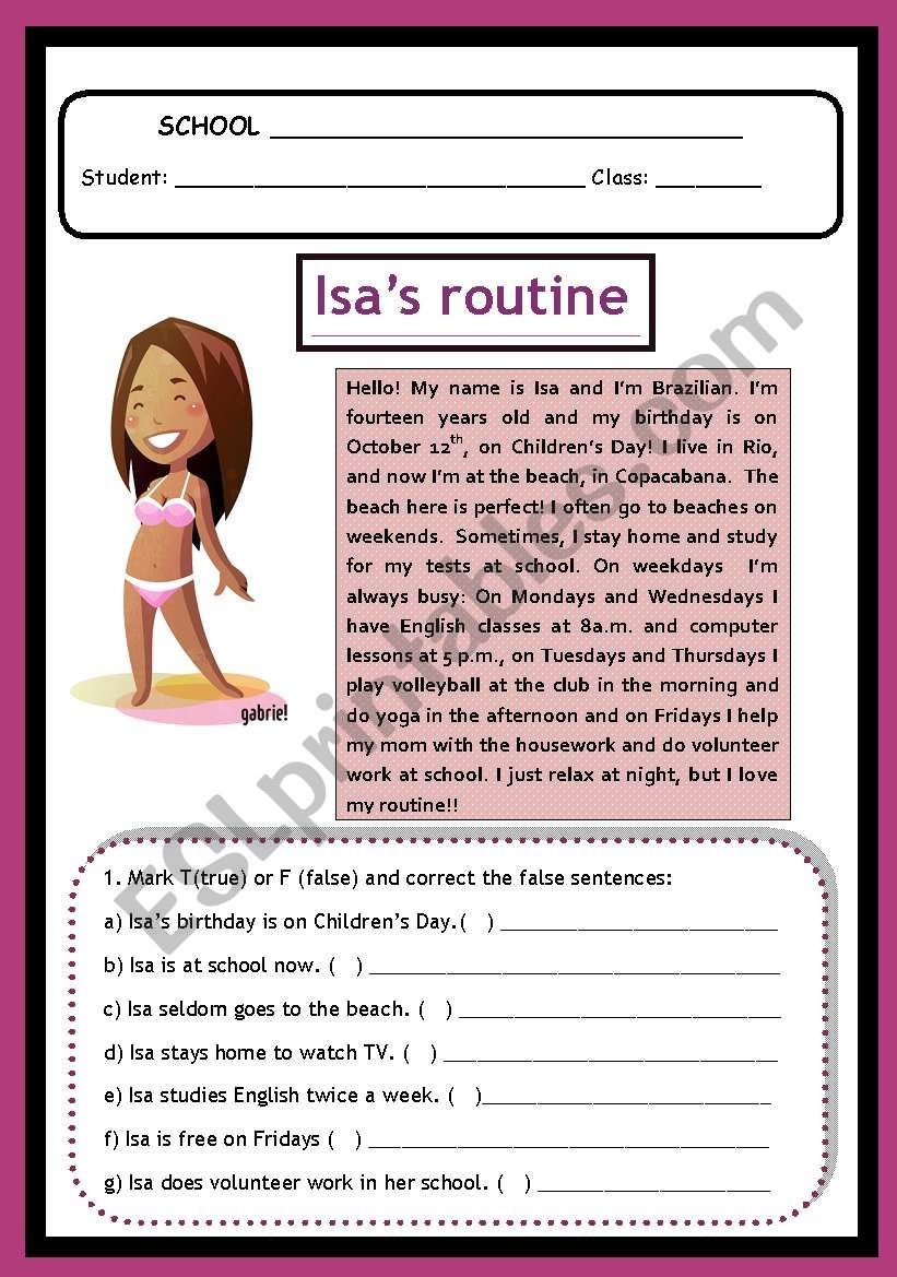 Esl Worksheets Adverbs Reading Comprehension