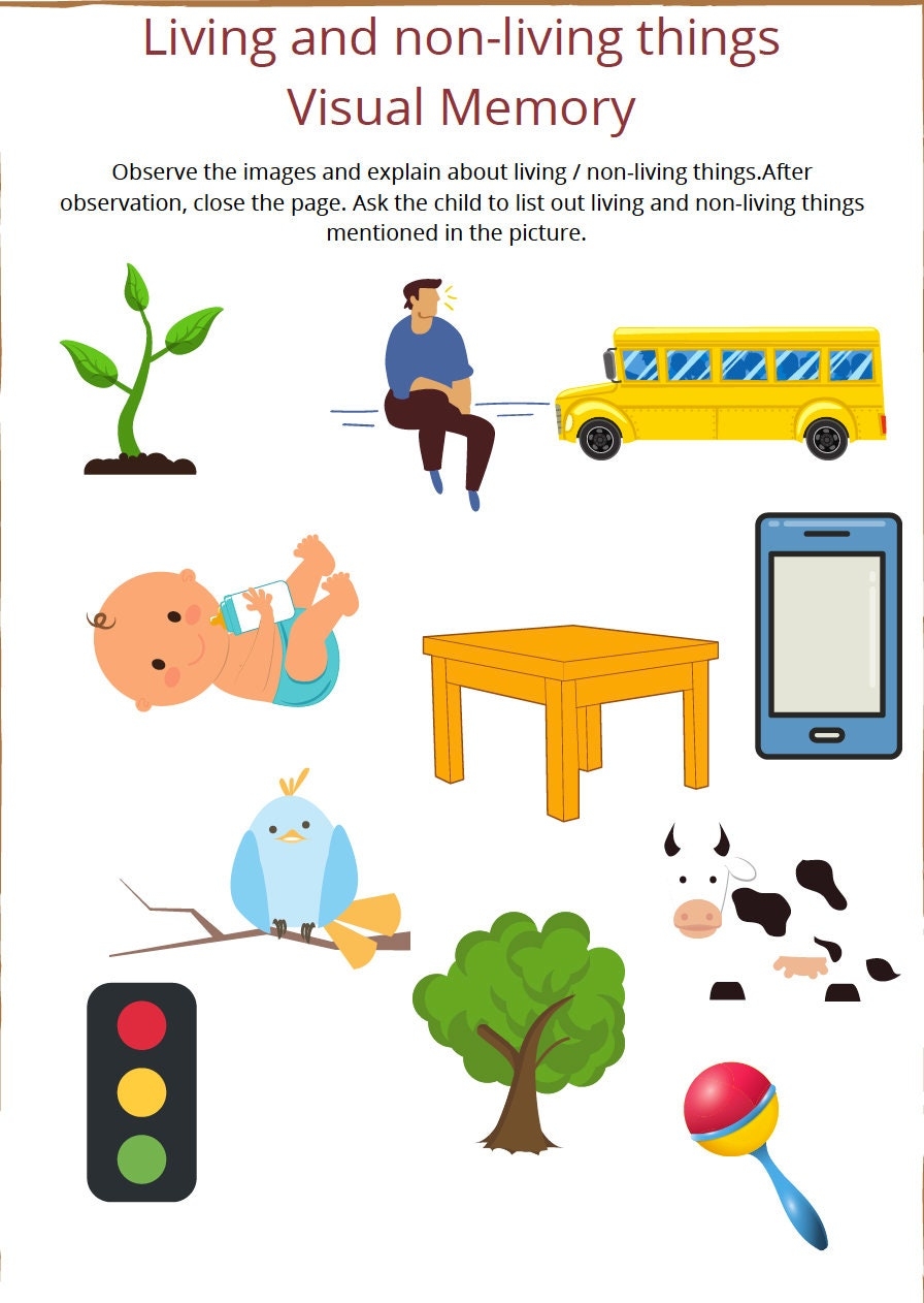 Kids Printable Worksheets visual Memory Activities Etsy