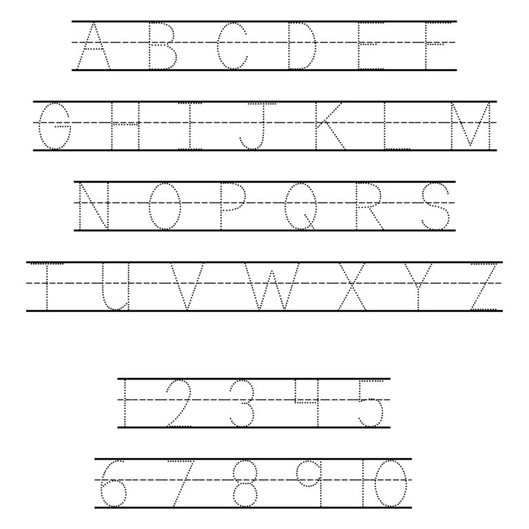 Kindergarten Alphabet Worksheets Free Printable Alphabet 