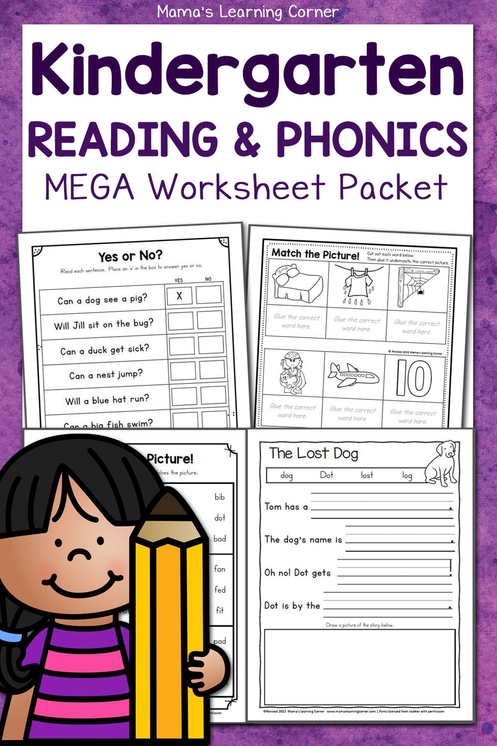 Free Printable Kindergarten Phonics Worksheets Pdf