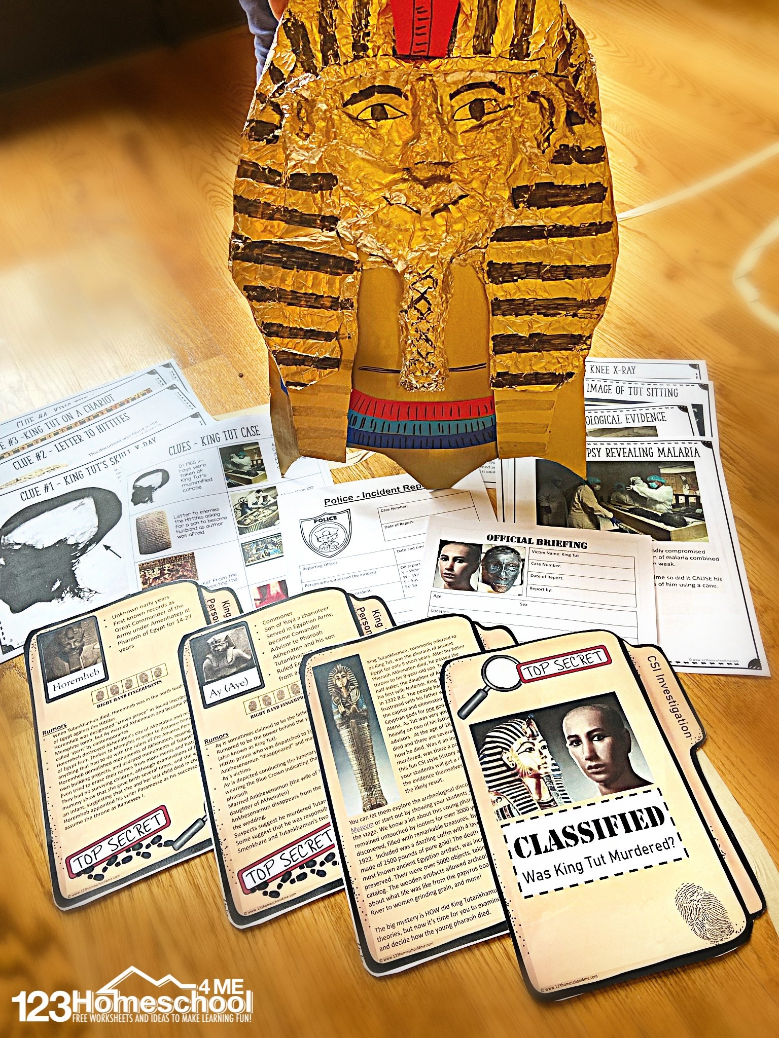 Free Printable King Tut Activities Worksheets