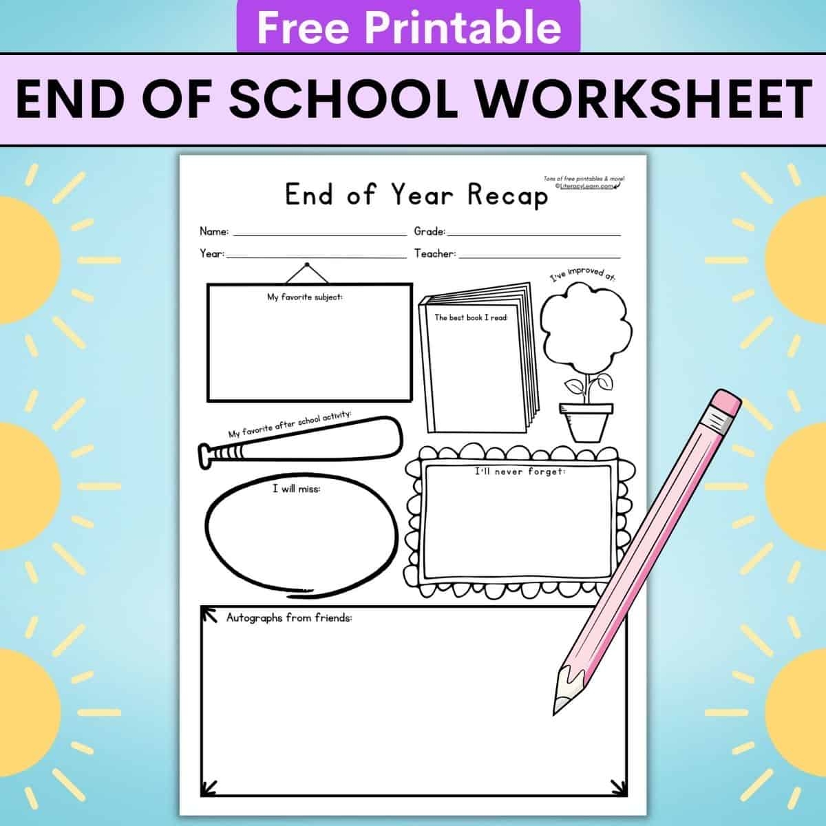 Free School Worksheet Printables